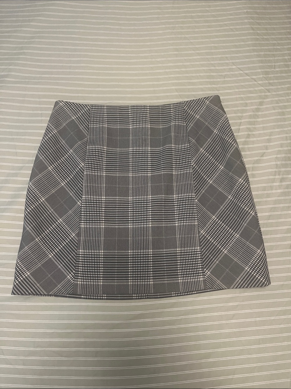 Plaid mini skirt